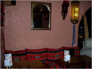 Interior restaurante libanés